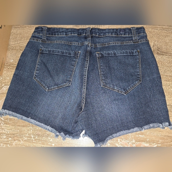 Kensie Stretch Denim Jean Cutoff Shorts Daisy Dukes 5 Pocket Size 10/30 10 or 30 - Picture 2 of 6